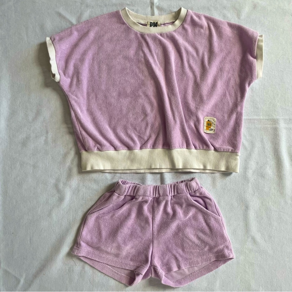Ph Play 2 piece set Terry cloth Shorts and Top 5T